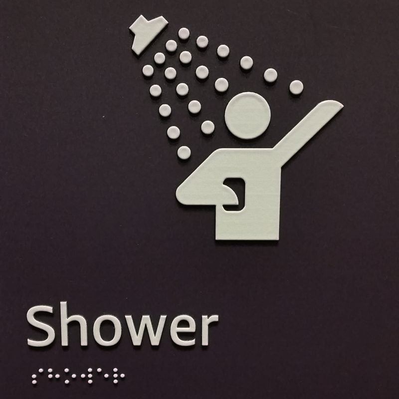 Funny sign "Please take your phone in the shower". Lakazdi