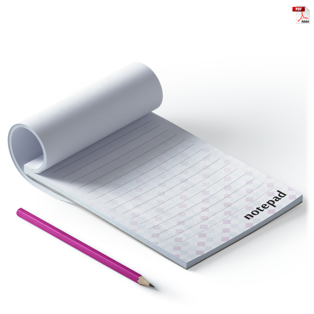 100% custom Notepad Design Lakazdi Graphic Design