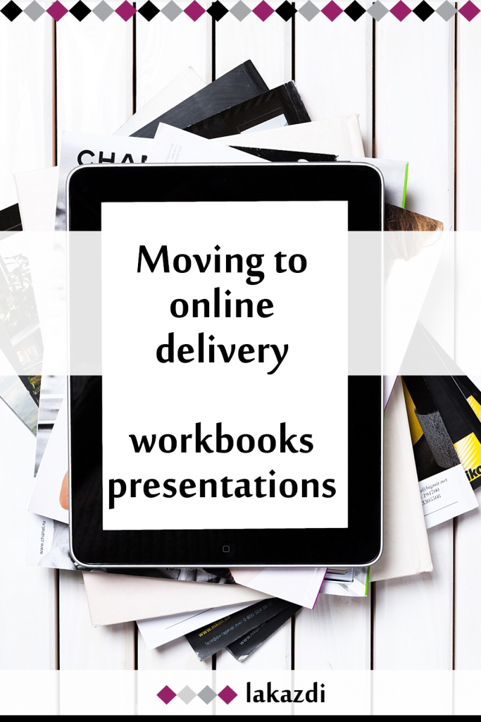 blog post cover image for moving to online delivery by Lakazdi