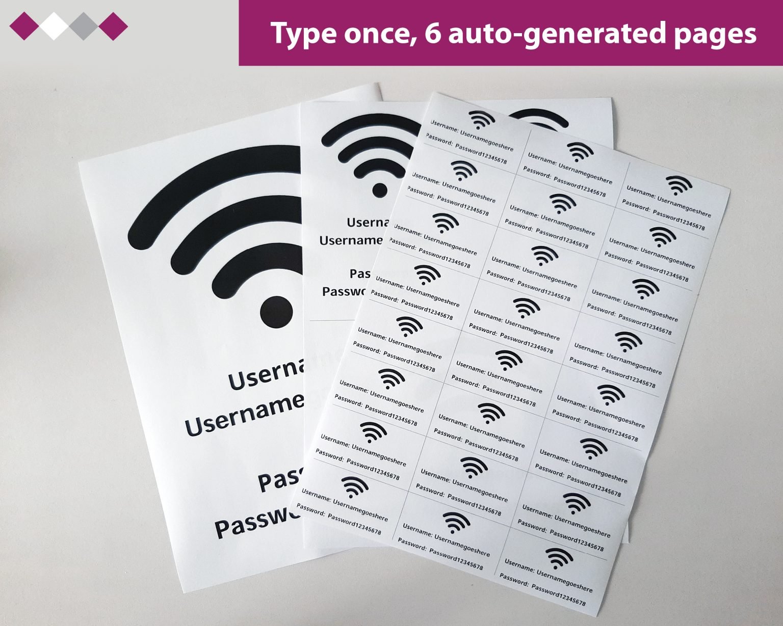 Wifi Password Poster – Lakazdi Graphic Design